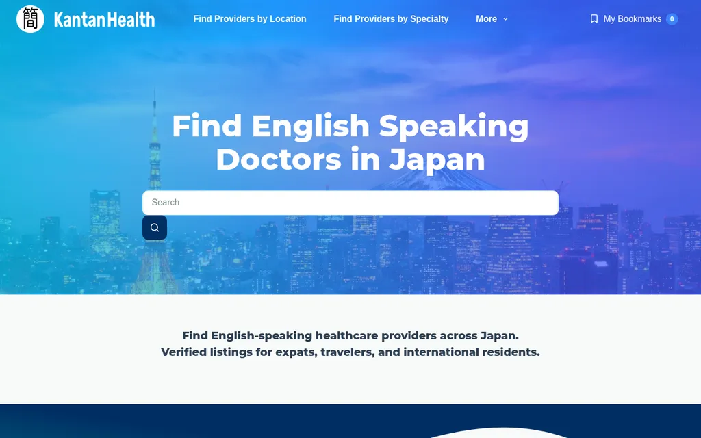 Kantan Health home page