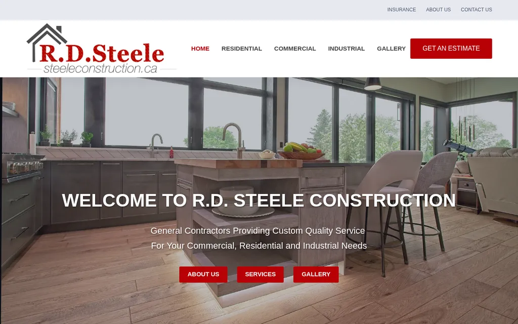 R.D. Steele Construction home page